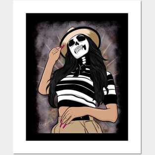 chola skull Posters and Art